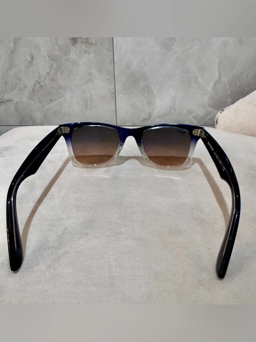 Ray-Ban RB2140 Original Wayfarer Blue Fade Gradient Sunglasses 50mm Italy
